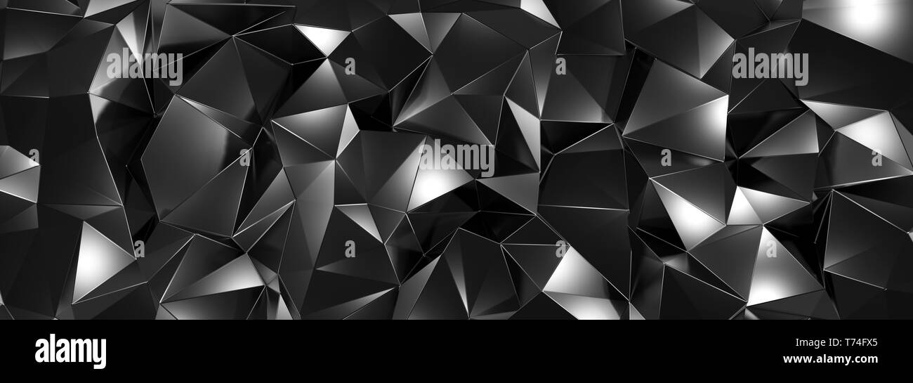 3d black abstract background