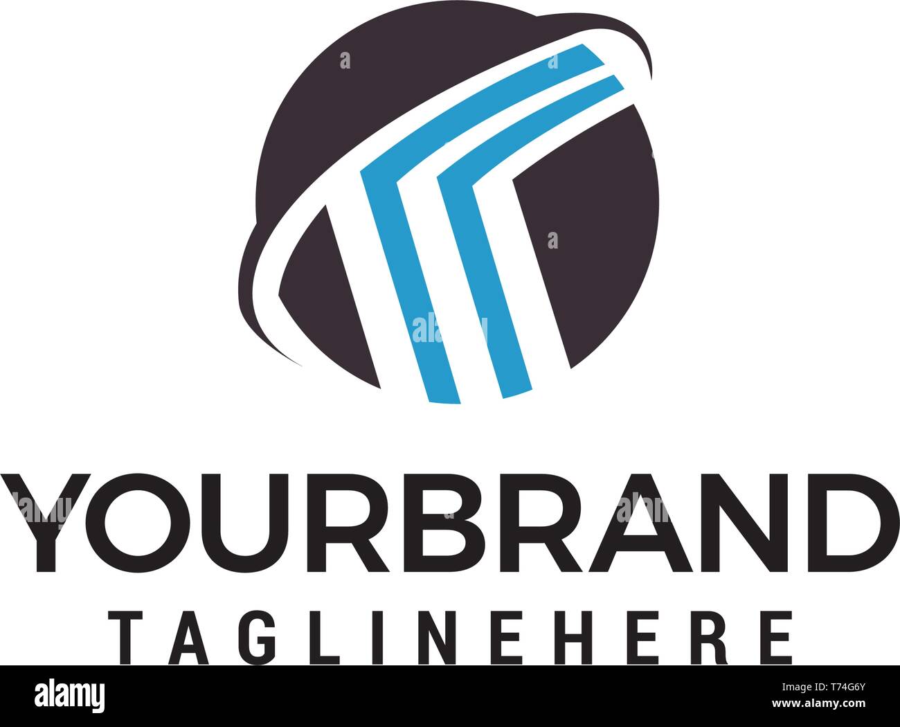 globe f logo design concept template vector Stock Vector
