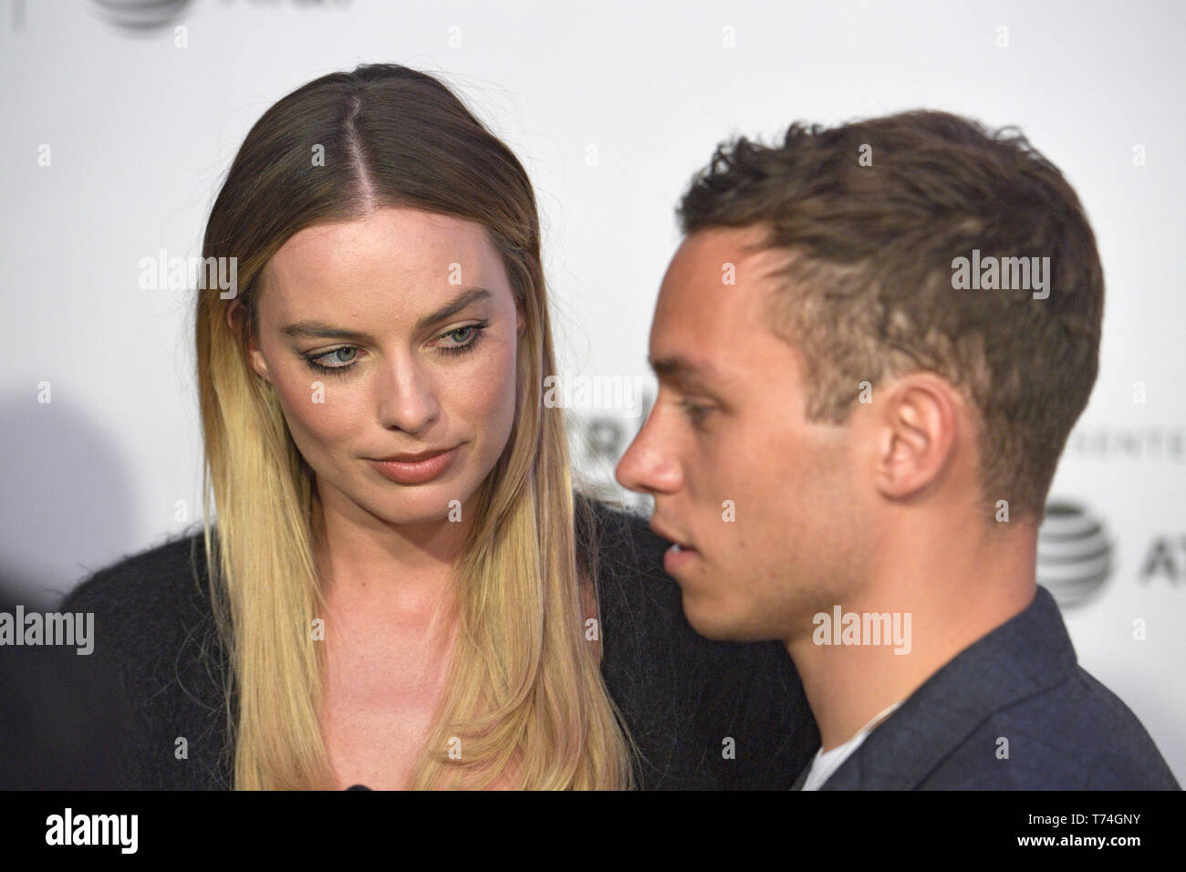 NEW YORK, NY - APRIL 28: Margot Robbie and Finn Cole attend the