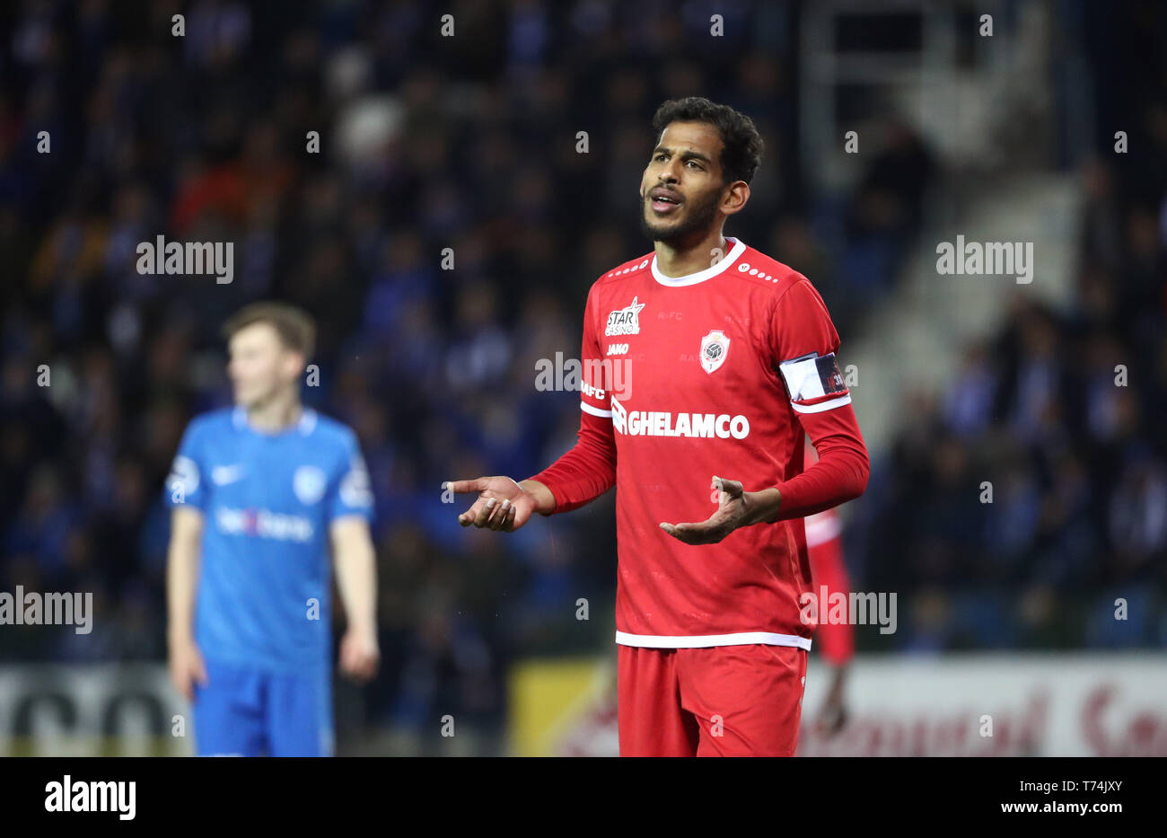 Genk Belgium May 03 Faris Haroun Of Antwerp Looks Dejected During The Jupiler Pro League Play Off 1 Match Day 7 Between Krc Genk And Royal Antwerp Fc On May 03 2019