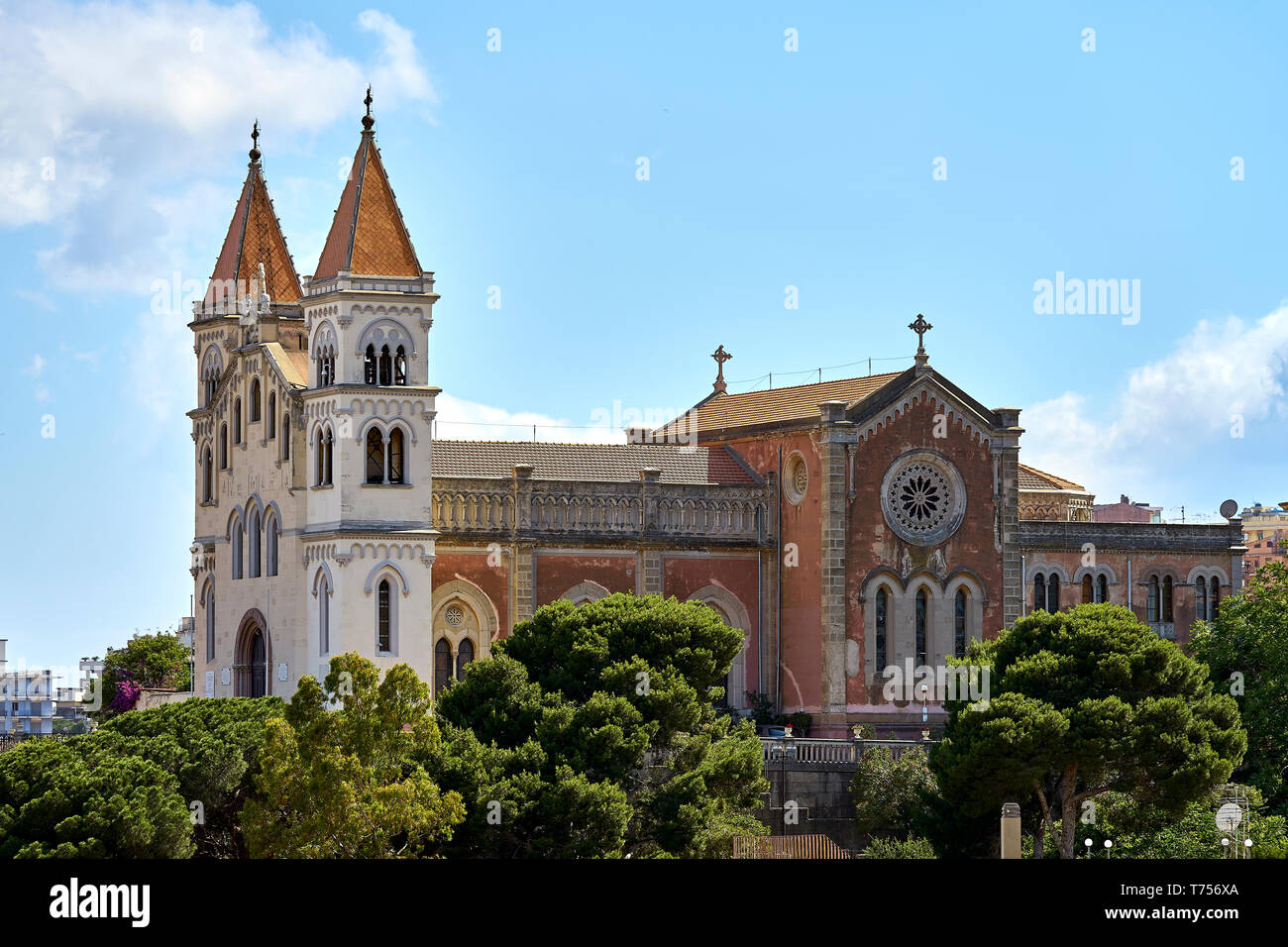 Santuario Parrocchia Santa Maria Di Montalto in Messina / Sicilia / Italia Stock Photo