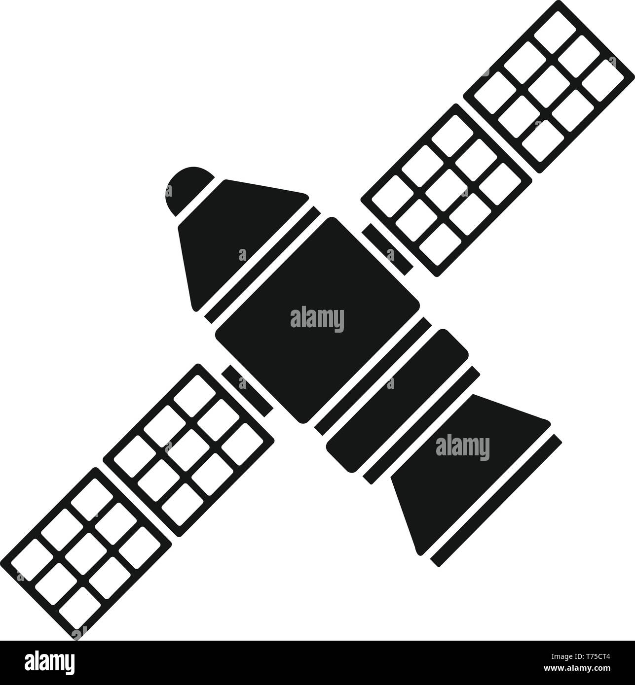 Astronomy space station icon. Simple illustration of astronomy space ...