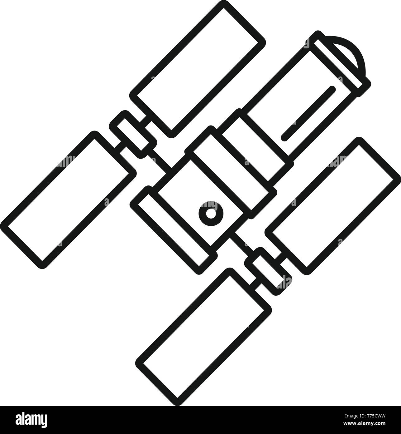 Space station icon. Outline space station vector icon for web design ...