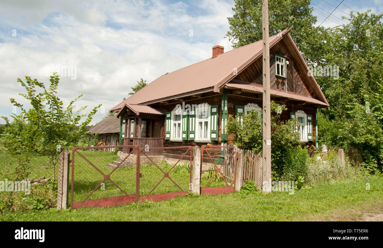 Polish rural hut Stock Photo Alamy