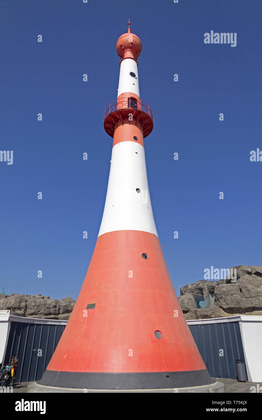 lighthouse Minarett, WillyBrandt Square, Bremerhaven, Bremen, Germany Stock Photo
