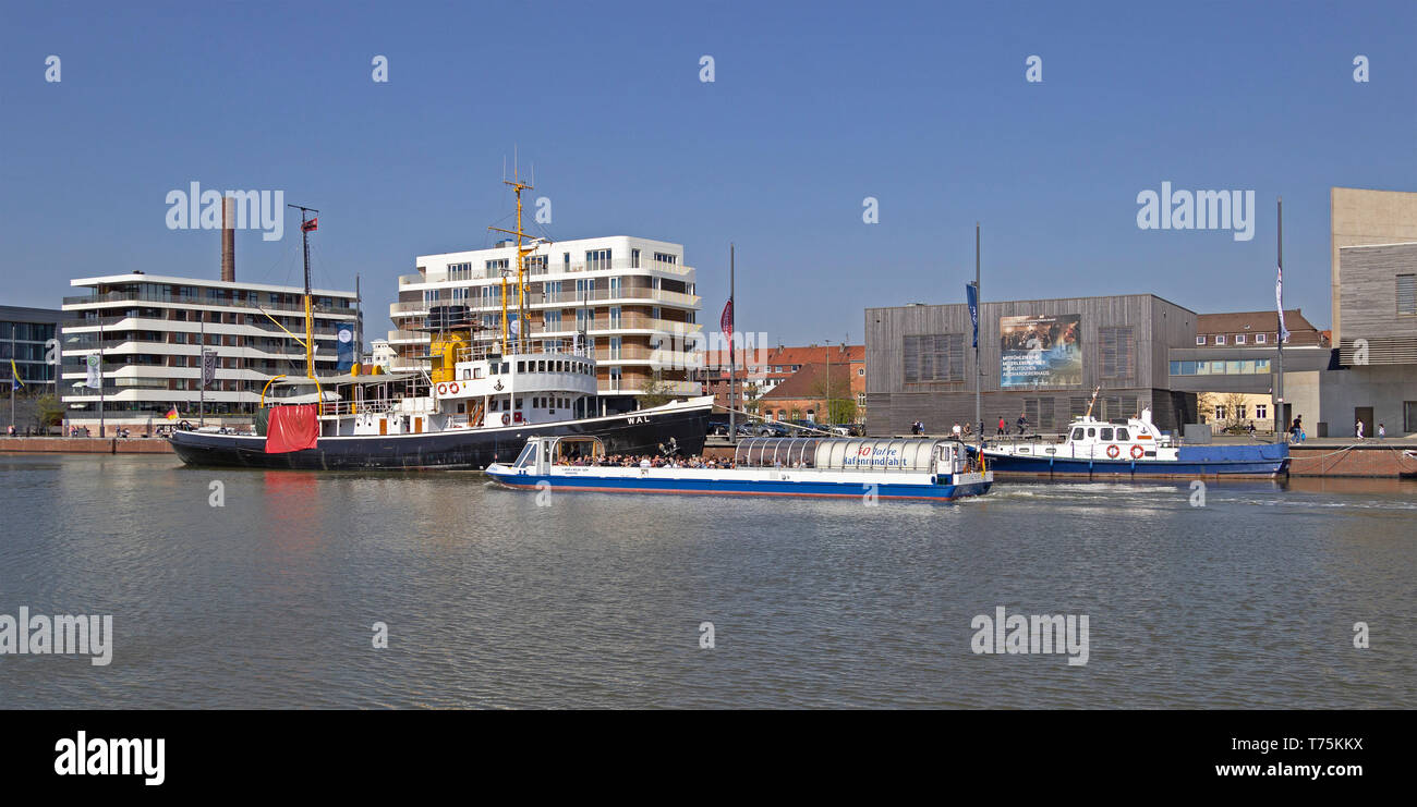 steam icebreaker Wal, New Harbour, Bremerhaven, Bremen, Germany Stock Photo