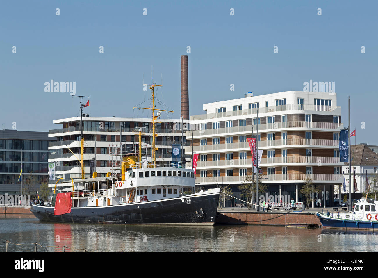 steam icebreaker Wal, New Harbour, Bremerhaven, Bremen, Germany Stock Photo