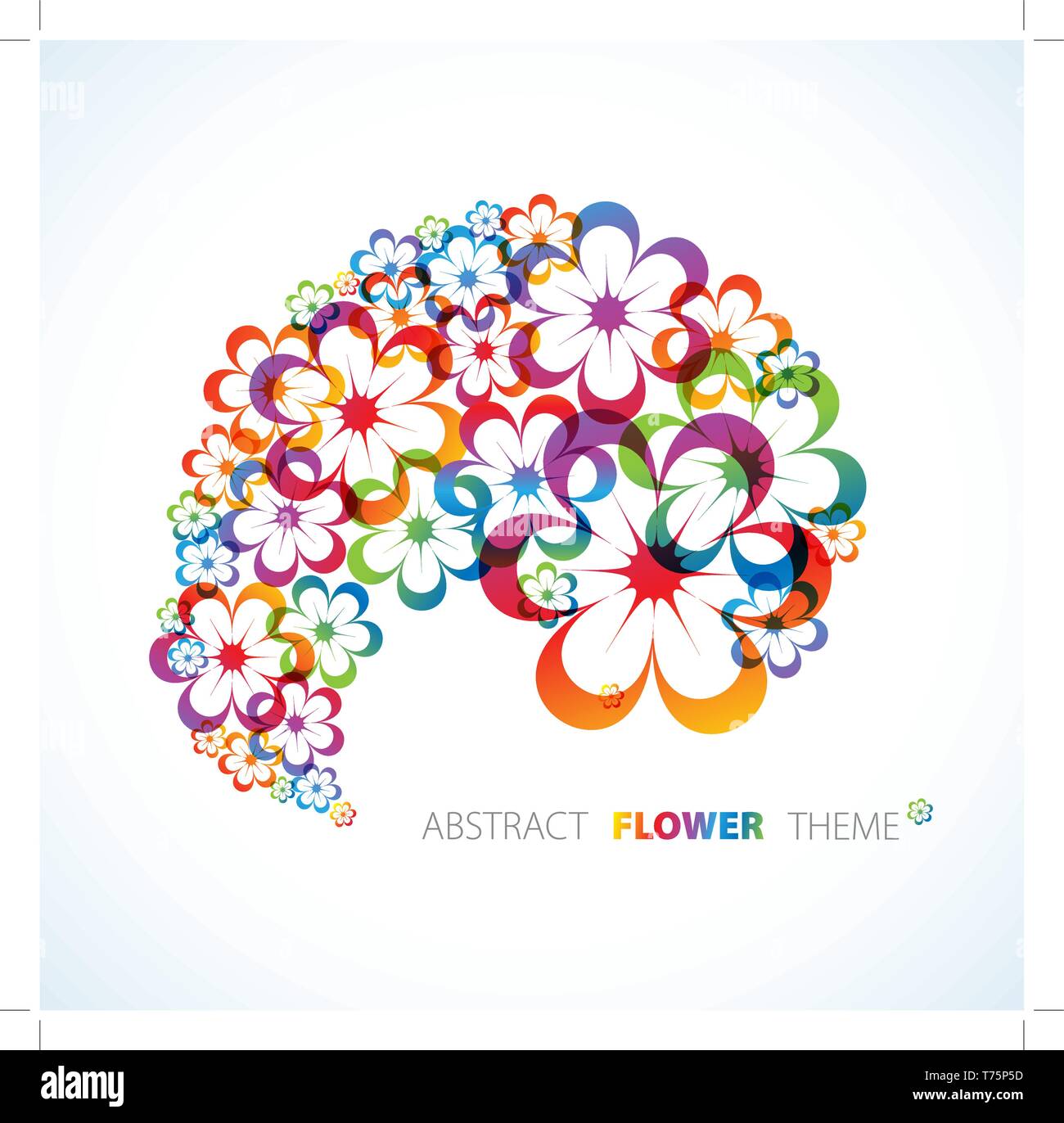 Abstract floral background with place for your text Stock Vector Image ...