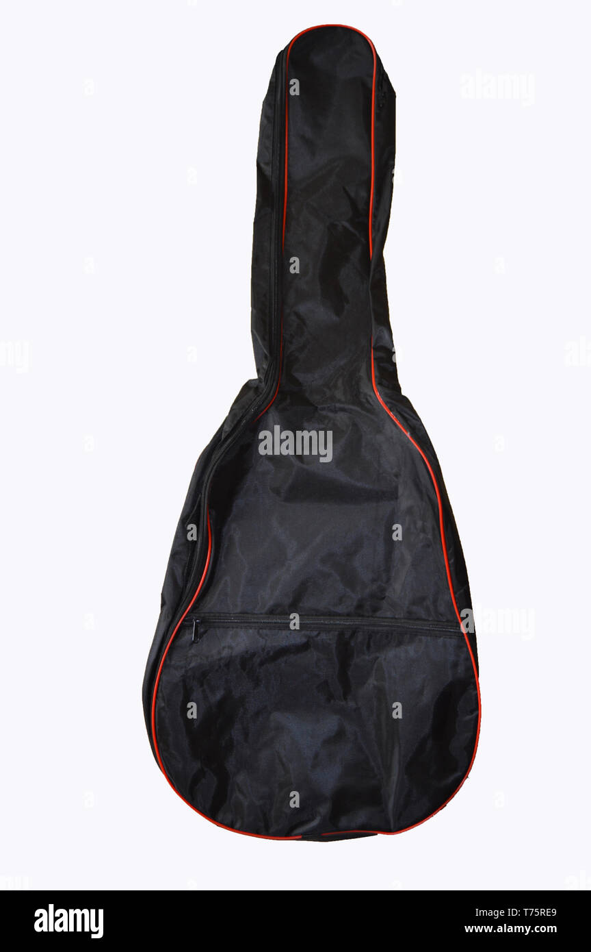 the guitar case on isolated white background Stock Photo - Alamy