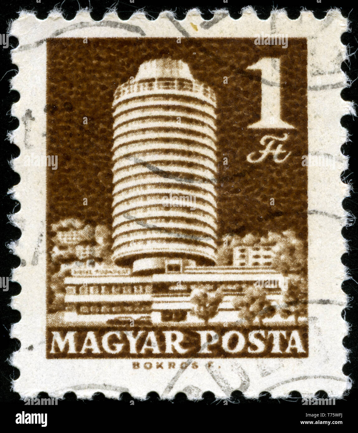 Postage stamp from Hungary in the Transport and Telecommunication series issued in Stock Photo