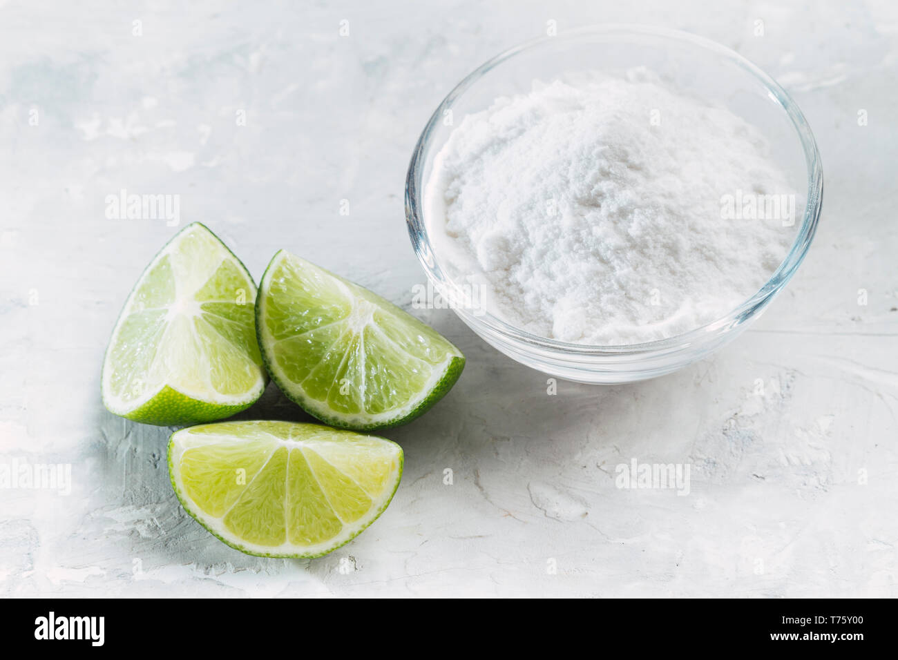 baking-soda-and-lemon-on-white-background-image-stock-photo-alamy
