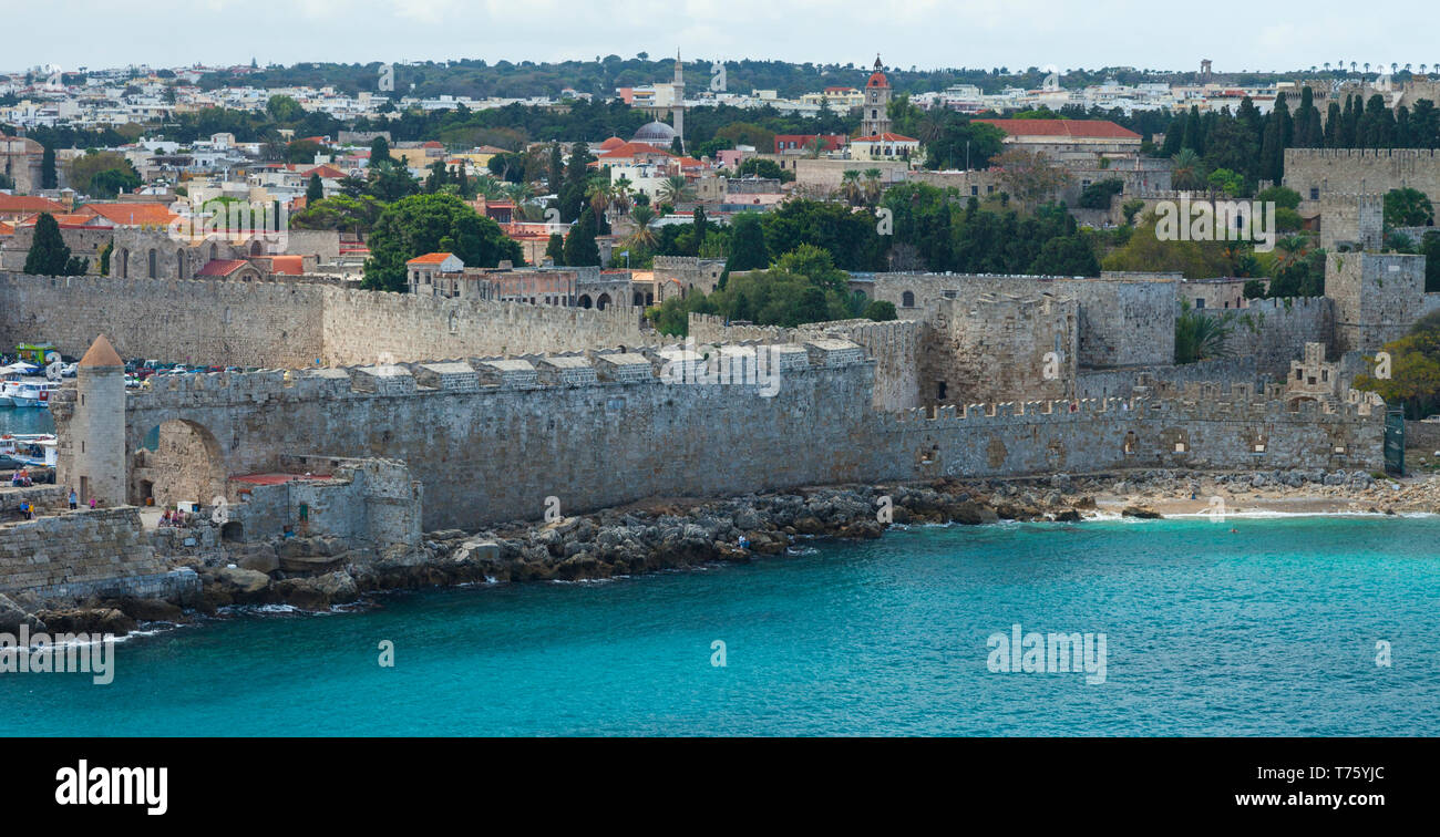 Ciudad de Rodas, Isla de Rodas, Dodecaneso, Grecia Stock Photo Alamy