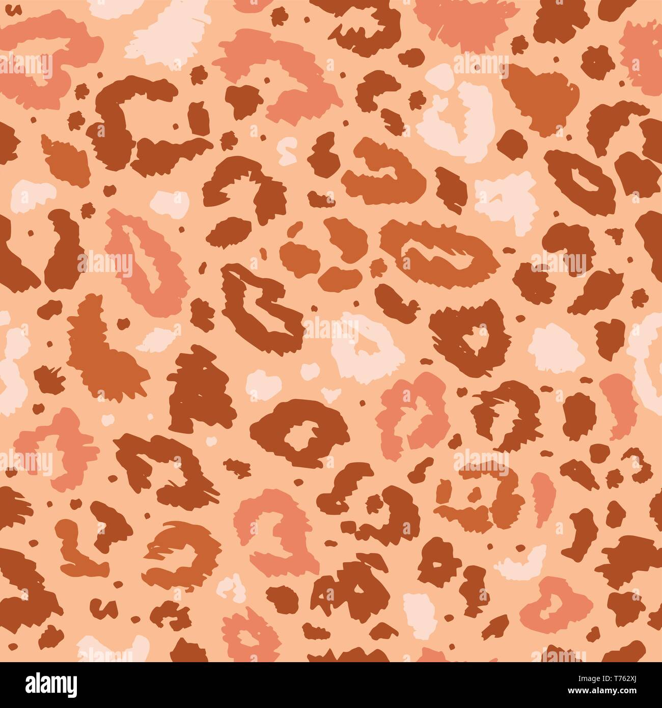 Seamless leopard wild nature pattern. Animal print Stock Vector Image ...