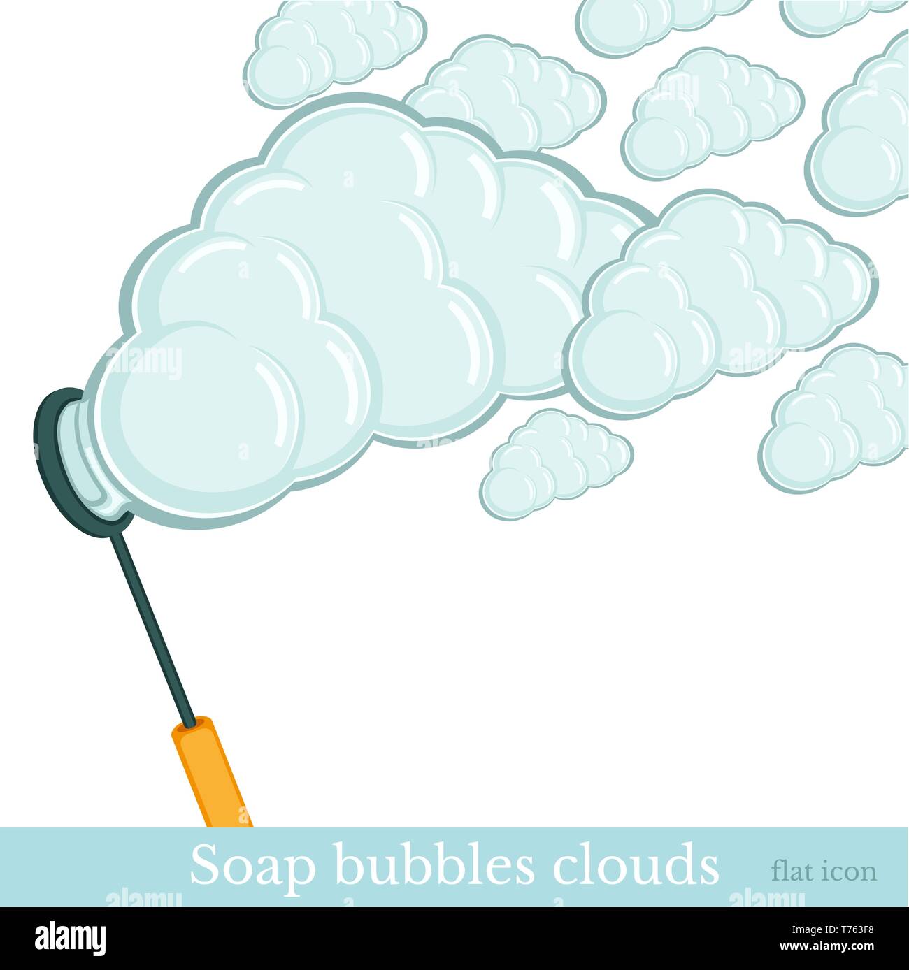 Iridescent soap bubbles Stock Vector Images - Alamy