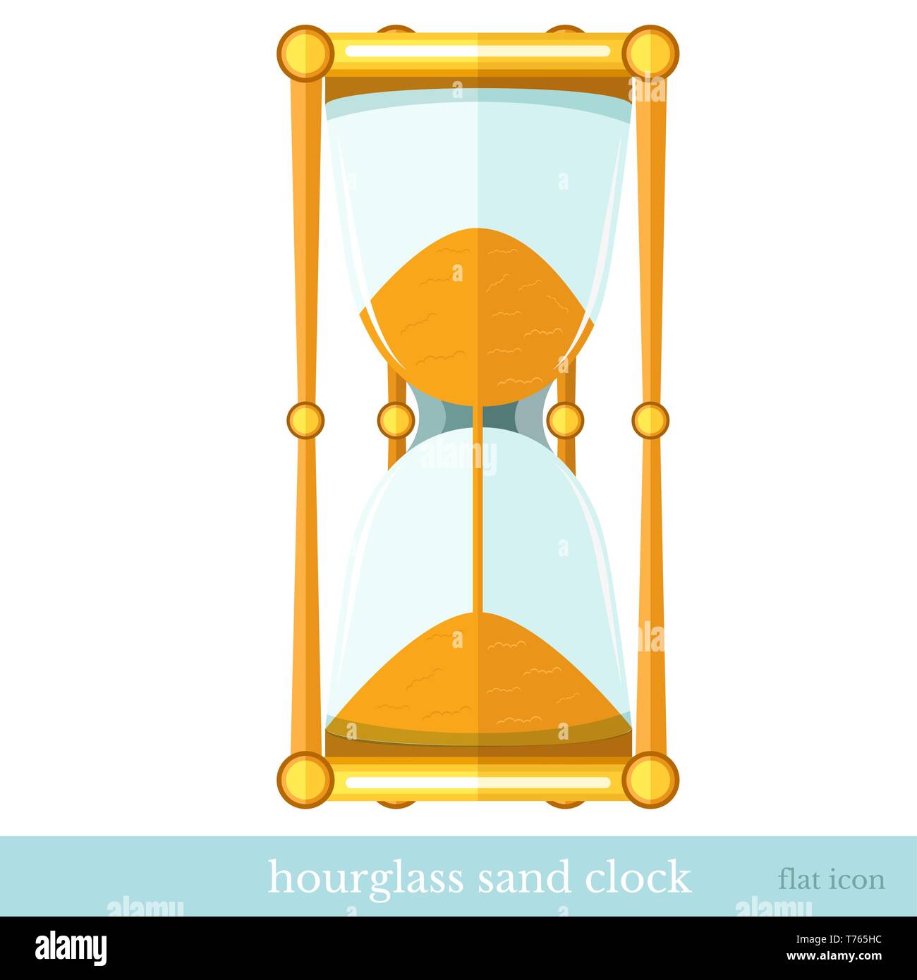 Hourglass isolated icon Stock Vector Images - Alamy