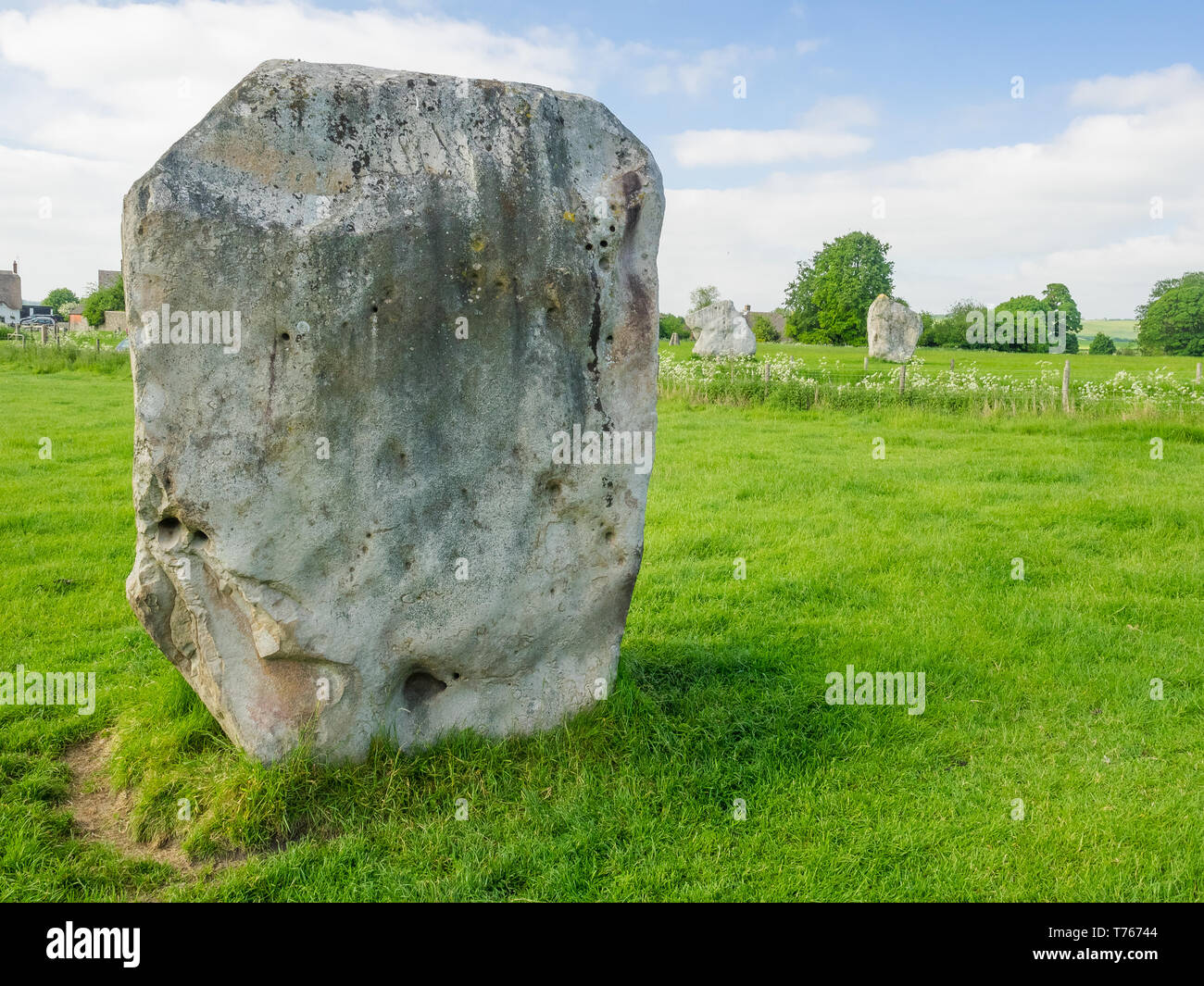 Details of stones and environs in the Prehistoric Avebury Stone Circle ...