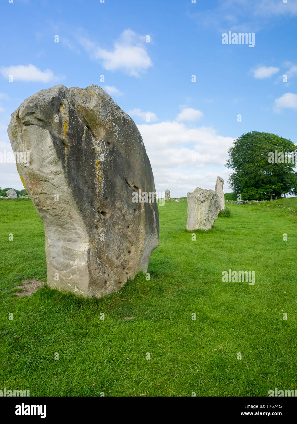 Details of stones and environs in the Prehistoric Avebury Stone Circle ...