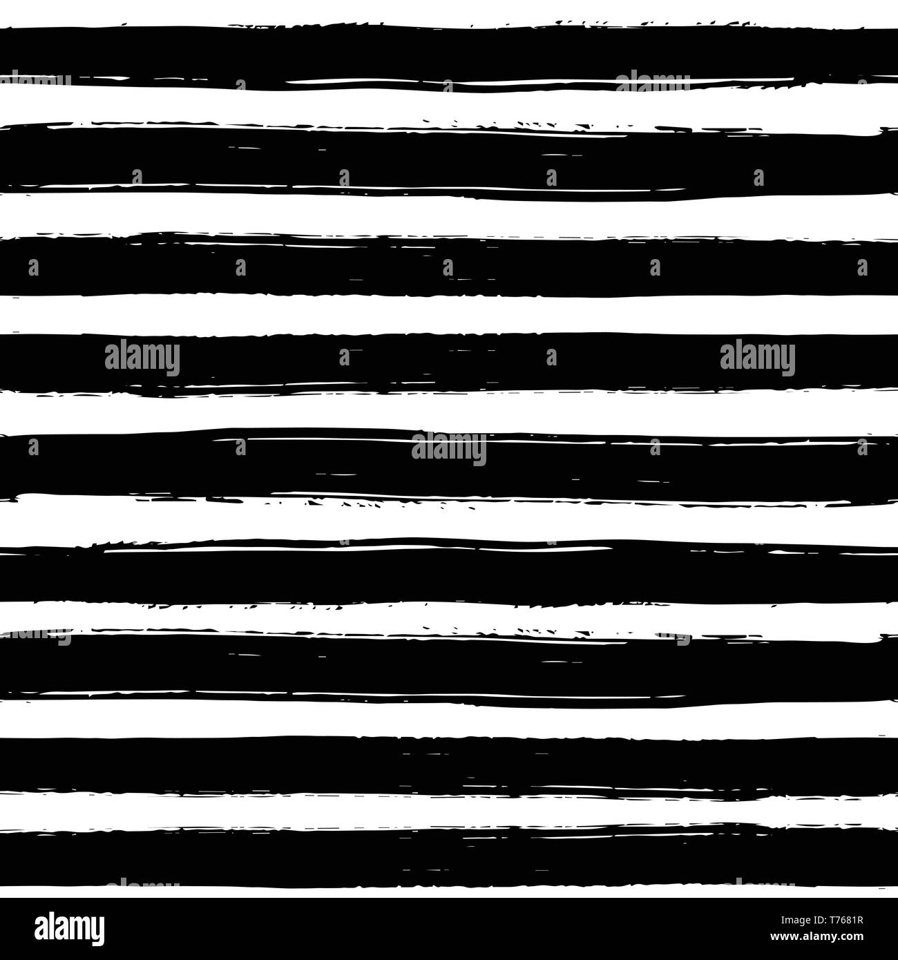 Seamless pattern on white background with black hand drawn line Stock ...