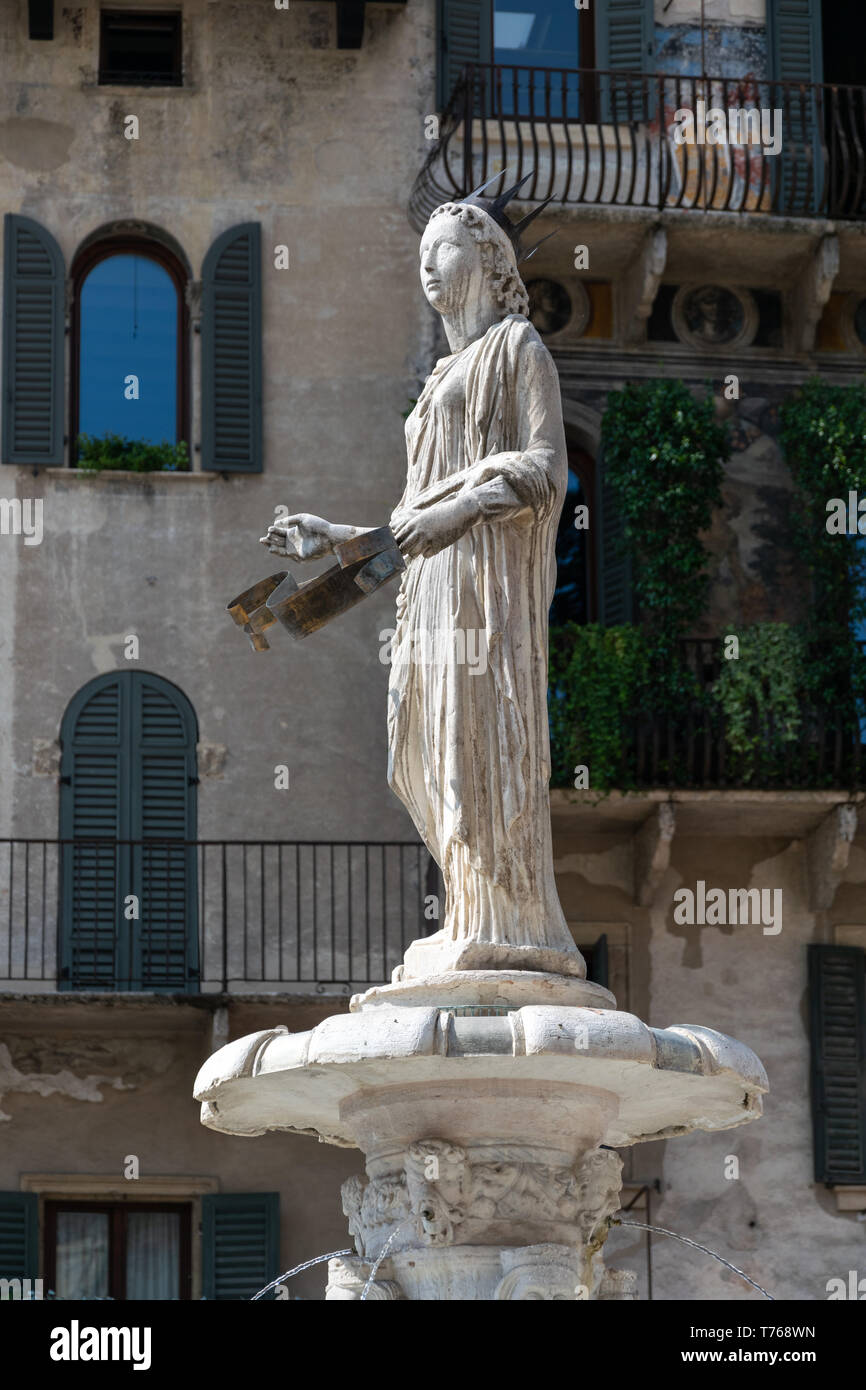 The roman statue called Madonna Verona above the fourteenth century