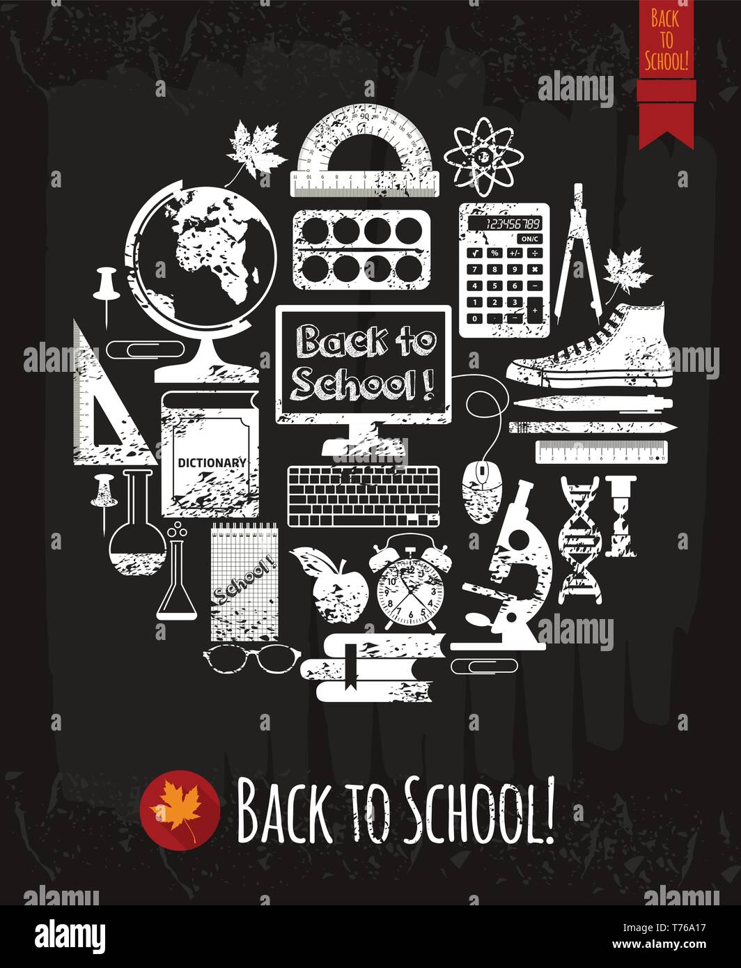 Back to school illustration Stock Vector Image & Art - Alamy