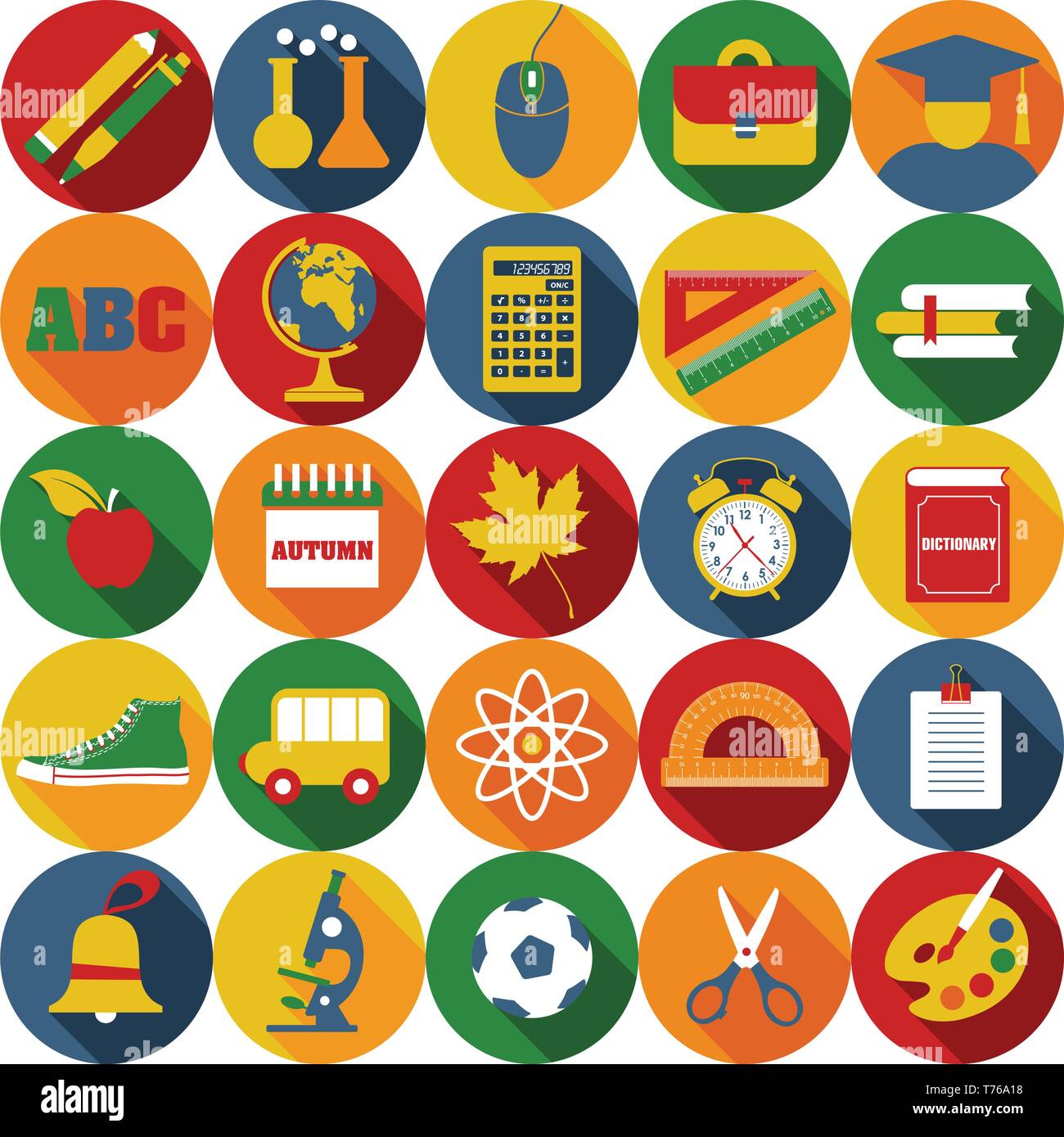 Back to school illustration Stock Vector Image & Art - Alamy