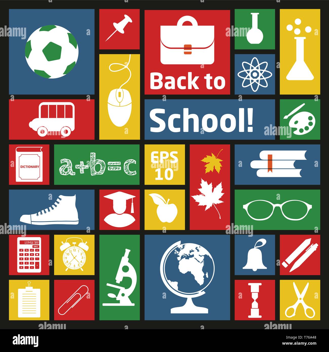 Back to school vector illustration Stock Vector Image & Art - Alamy