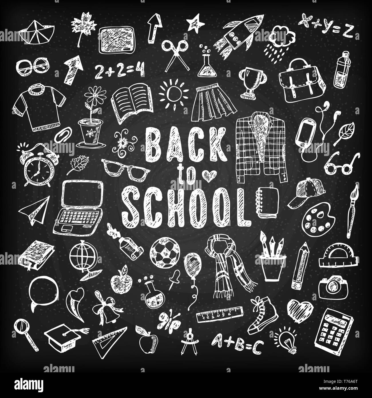 Back to school illustration. Sketch set Stock Vector Image & Art - Alamy