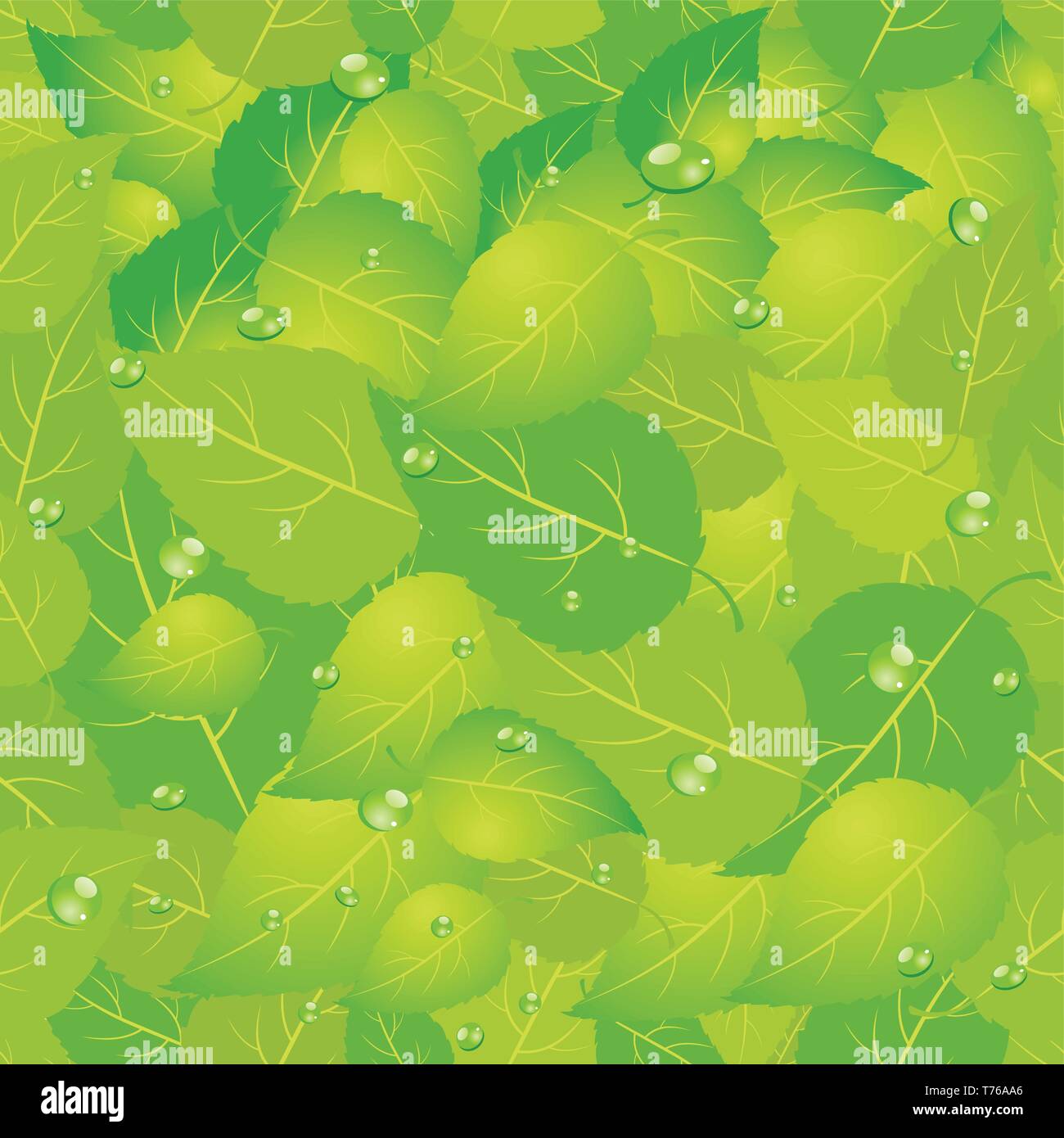 Green leaf seamless pattern Stock Vector Image & Art - Alamy