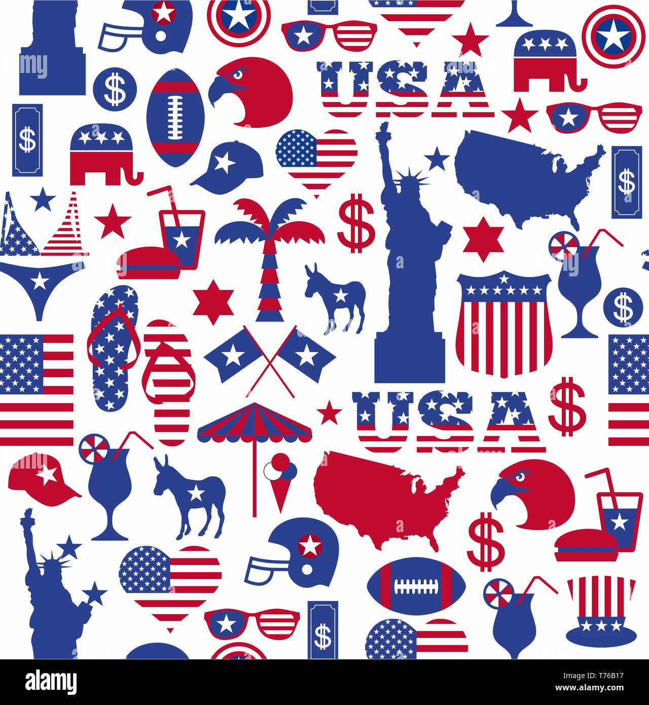 American national food seamless hi-res stock photography and images - Alamy