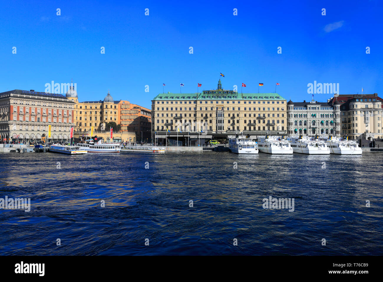 The Grand Hotel, Stockholm City, Sweden, Europe Stock Photo