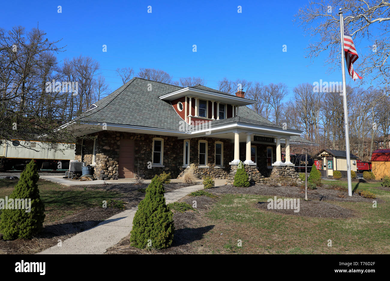 Whippany Railway station building in Whippany Railway Museum.Hanover