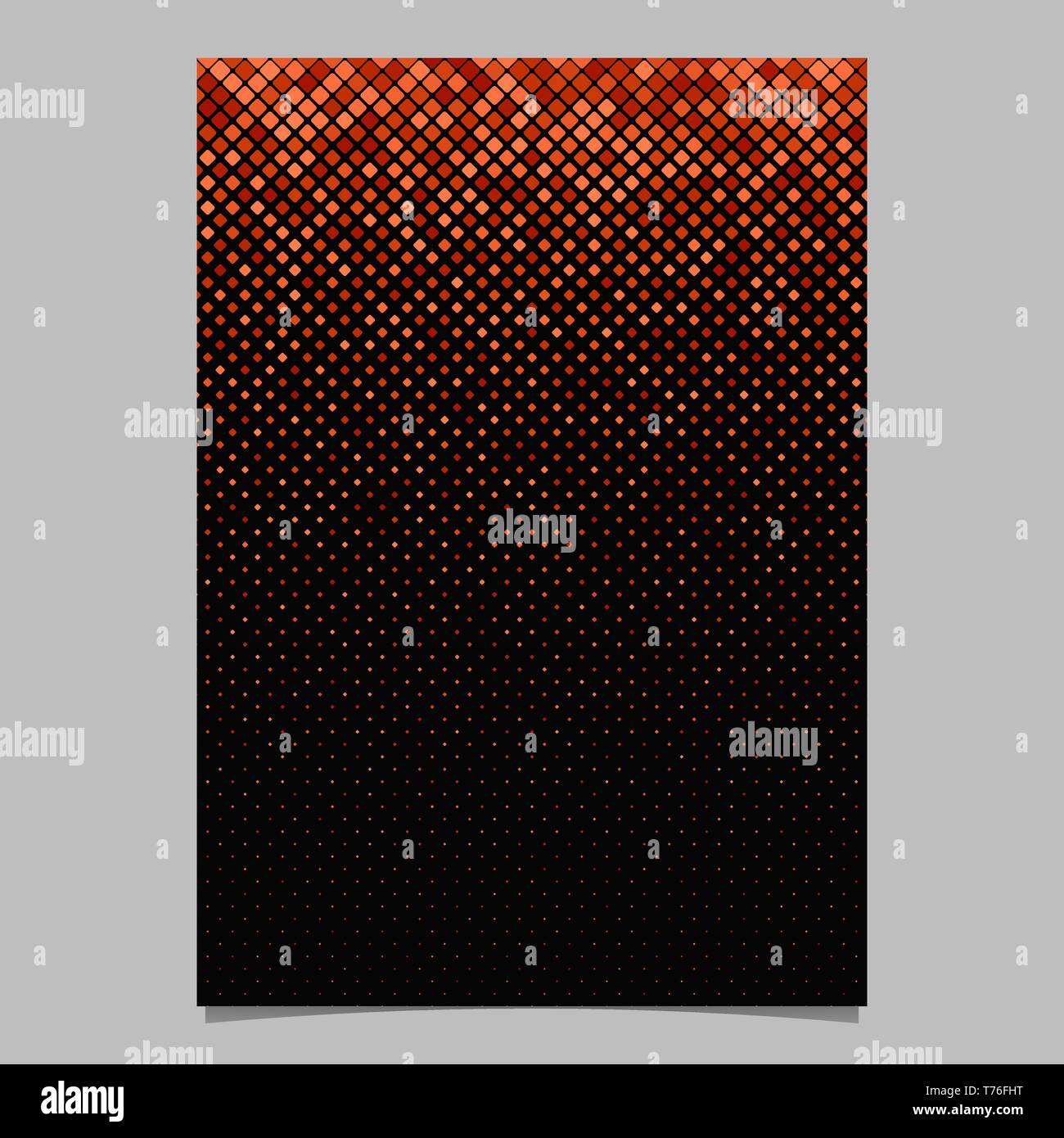 Abstractal diagonal square mosaic pattern flyer background template Stock Vector