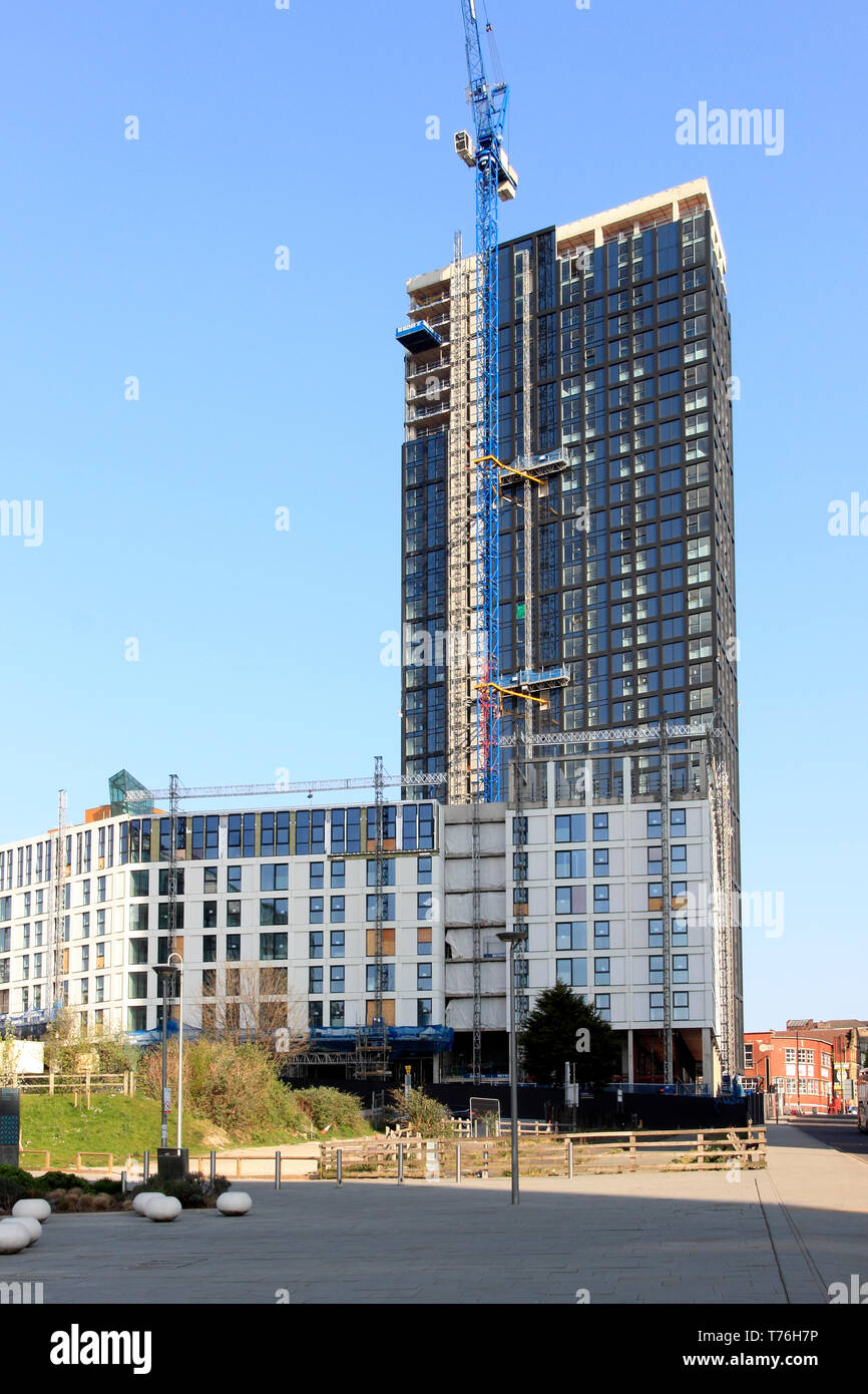 Construction work, Angel Gardens, residential building, apartments