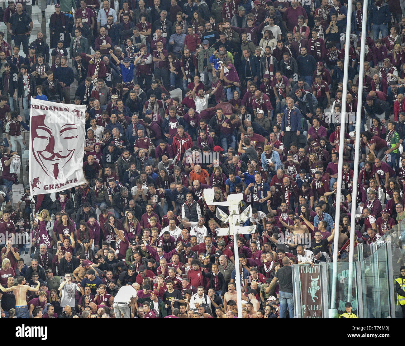Turin, Italy. 03rd May, 2019. Torino FC supporters during the Serie A match at Allianz Stadium Torino, Turin, 20/04/2019 Credit: Antonio Polia/Pacific Press/Alamy Live News Stock Photo