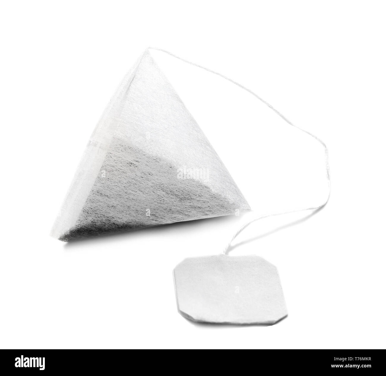 Tea bag on white background Stock Photo