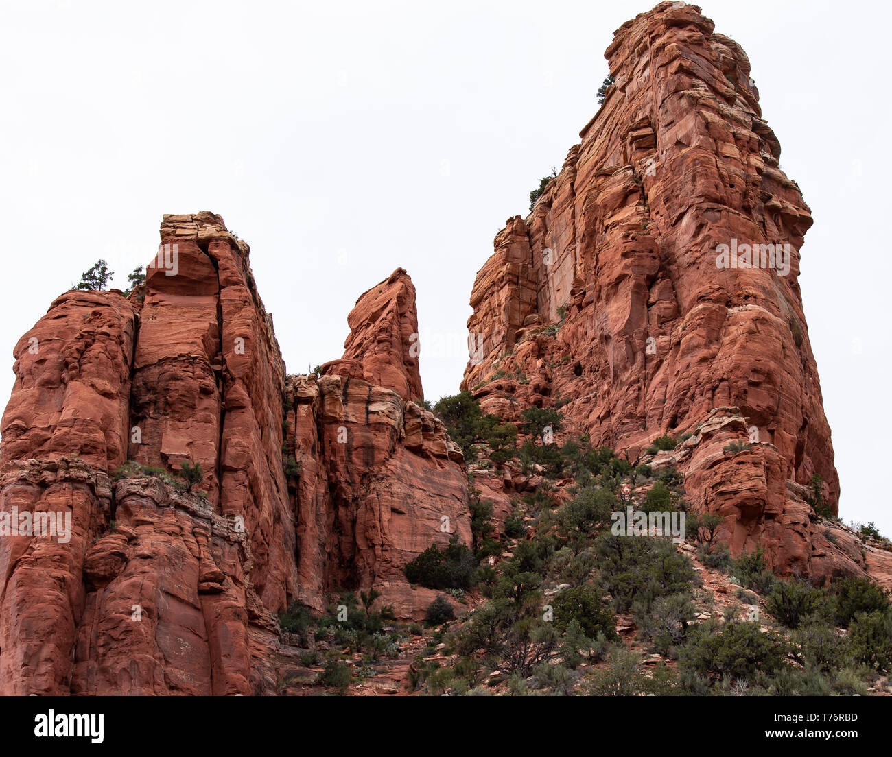 Arizona, Sedona, USA - World Famous Red Mountains and Canyon. Stock Photo