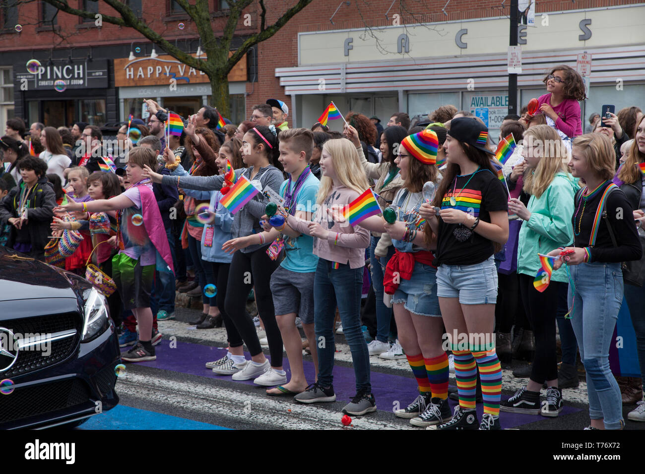 Gay Pride celebration in Northampton, Massachusetts Stock Photo Alamy