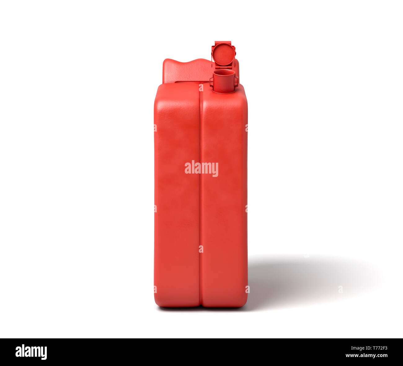 3d rendering of open red gas can isolated on white background Stock