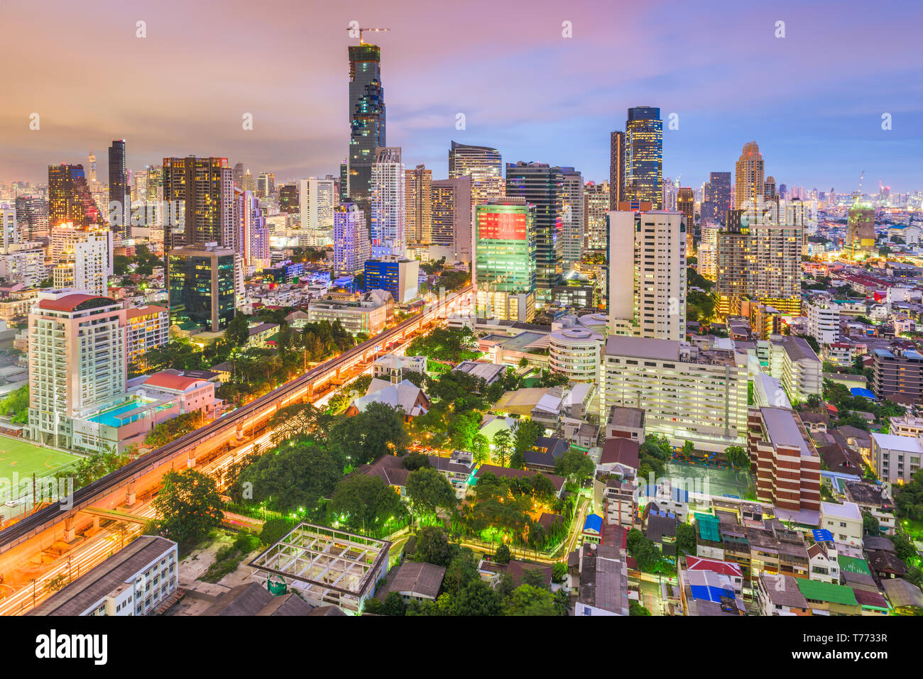 Bangkok, Thailand city skyline Stock Photo - Alamy