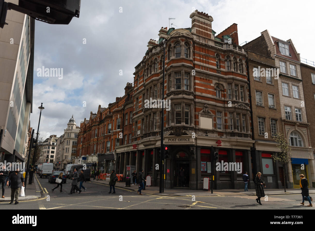 Great Portland St house - London Stock Photo