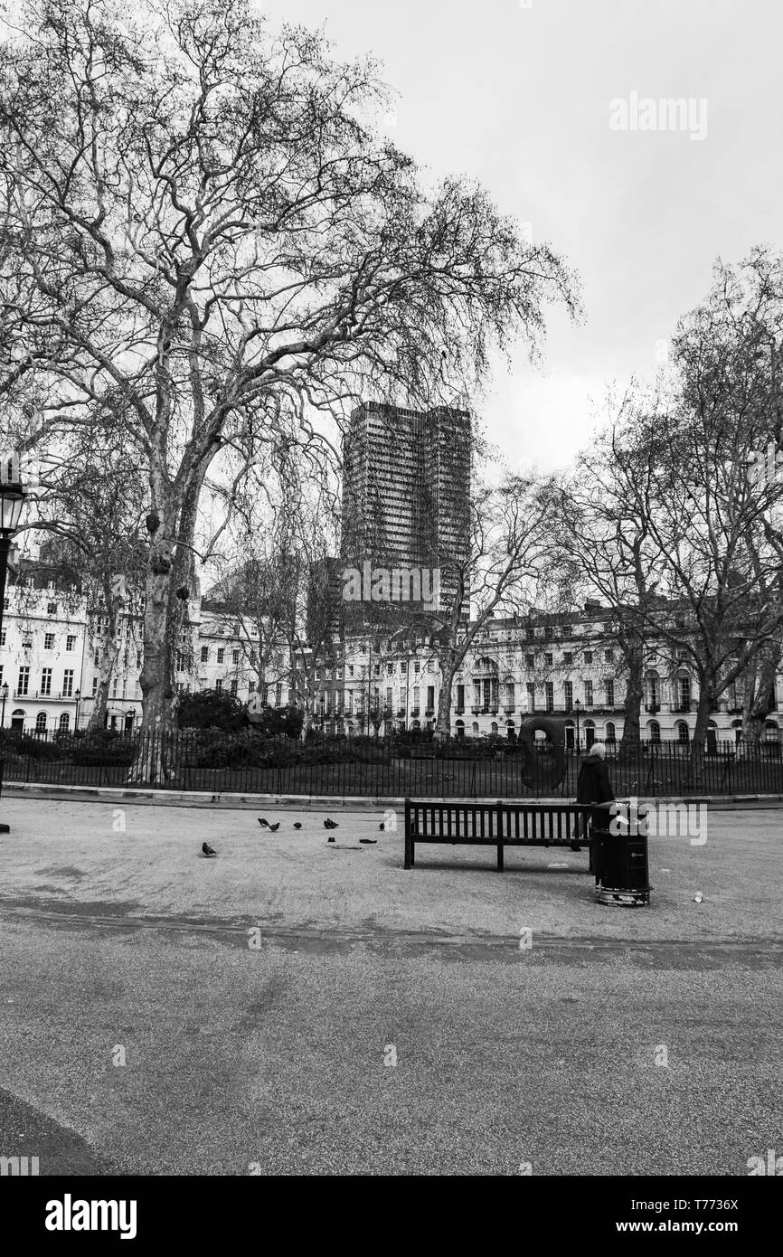 Fitzroy Square Garden - London Stock Photo