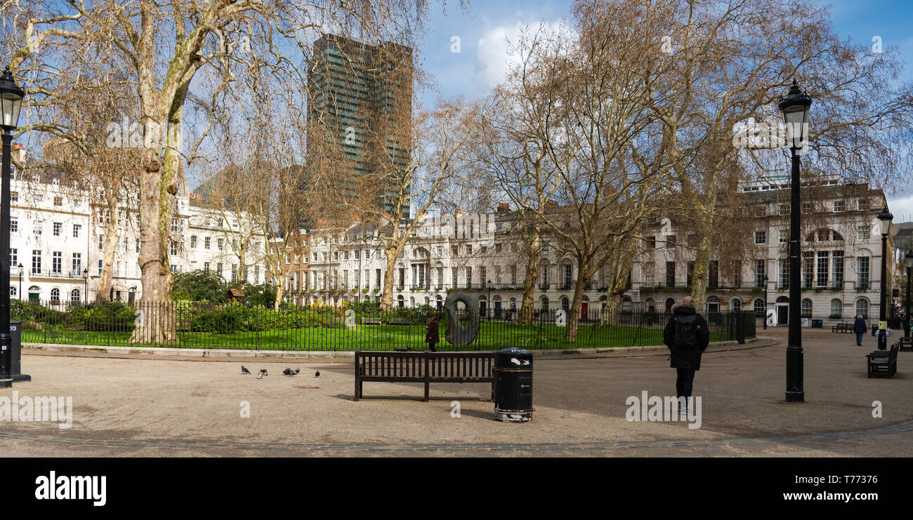 Fitzroy Square Garden London Stock Photo Alamy