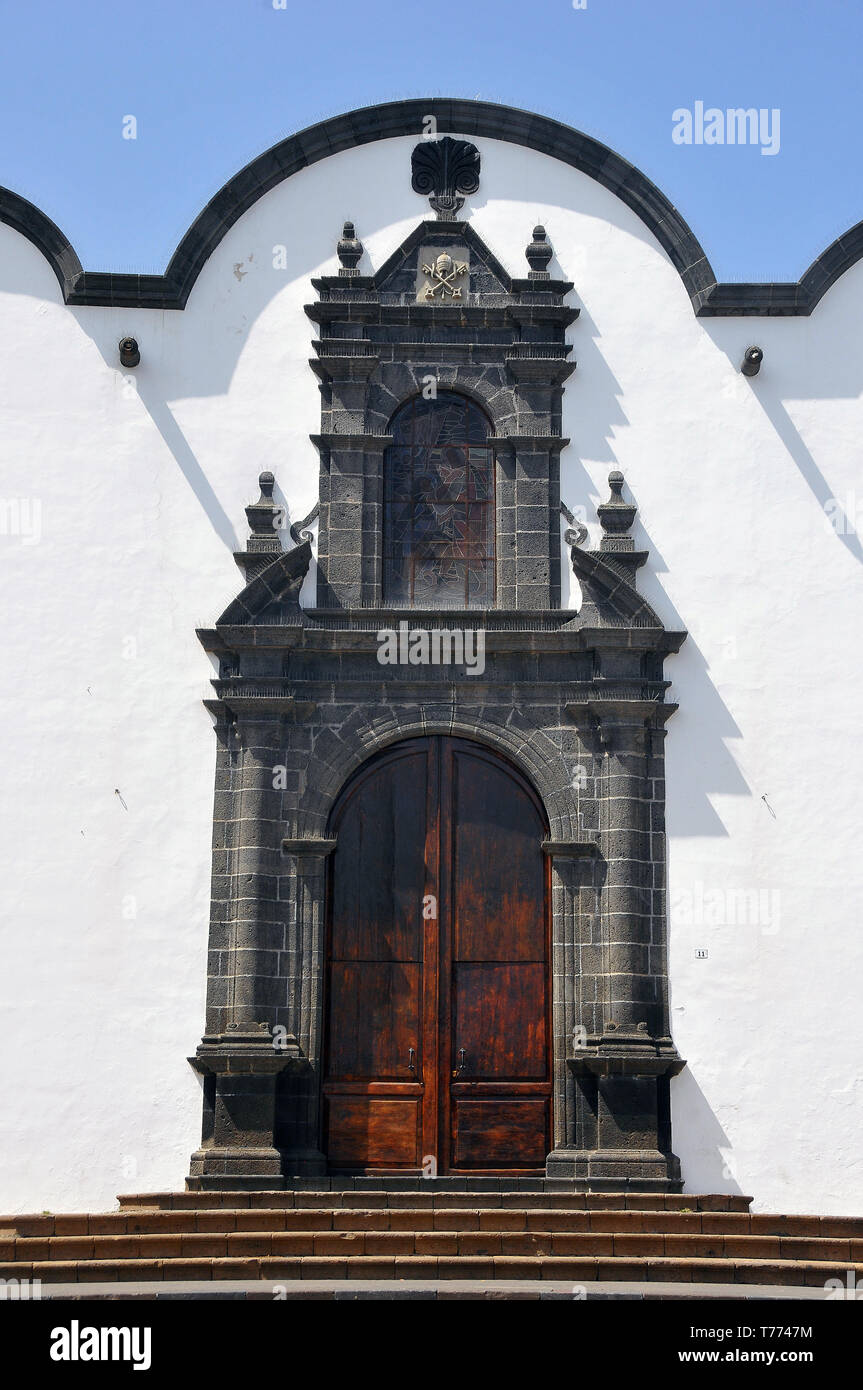 Saint Peter's Church, Iglesia parroquial de San Pedro Apóstol, Güímar, Tenerife, Canary Islands, Spain Stock Photo