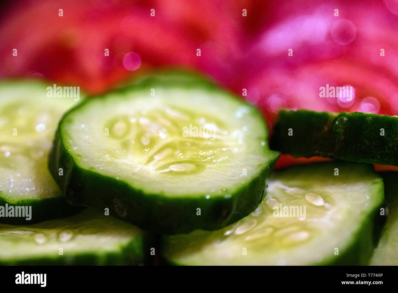 Close up group fresh cucumber hi-res stock photography and images - Alamy