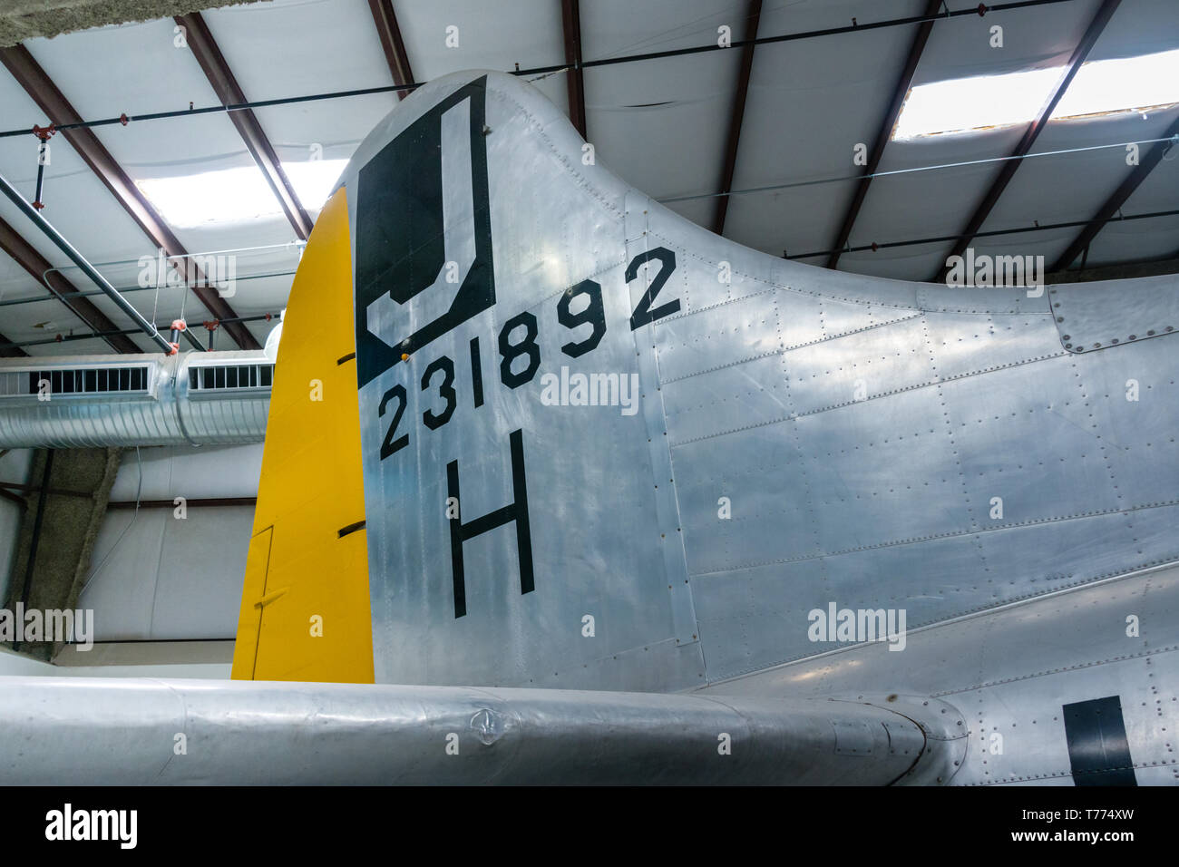 B-17 Flying Fortress Tail Stock Photo