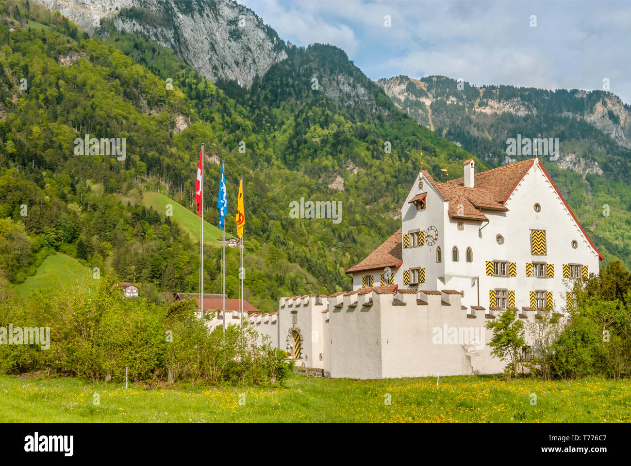 Castle A Pro in Seedorf at Lake Lucerne, Switzerland Stock Photo