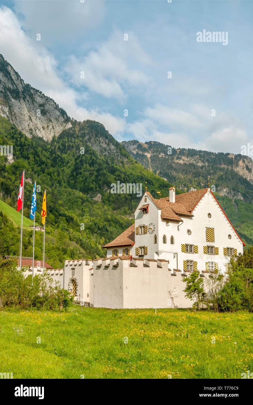 Castle A Pro in Seedorf at Lake Lucerne, Switzerland Stock Photo