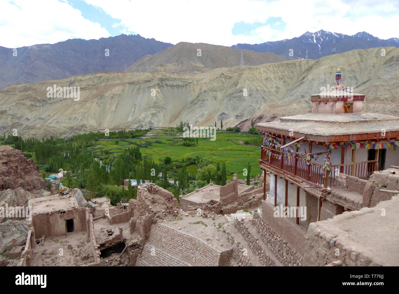 Pavillon at Basgo Monastery in Ladakh, India Stock Photo
