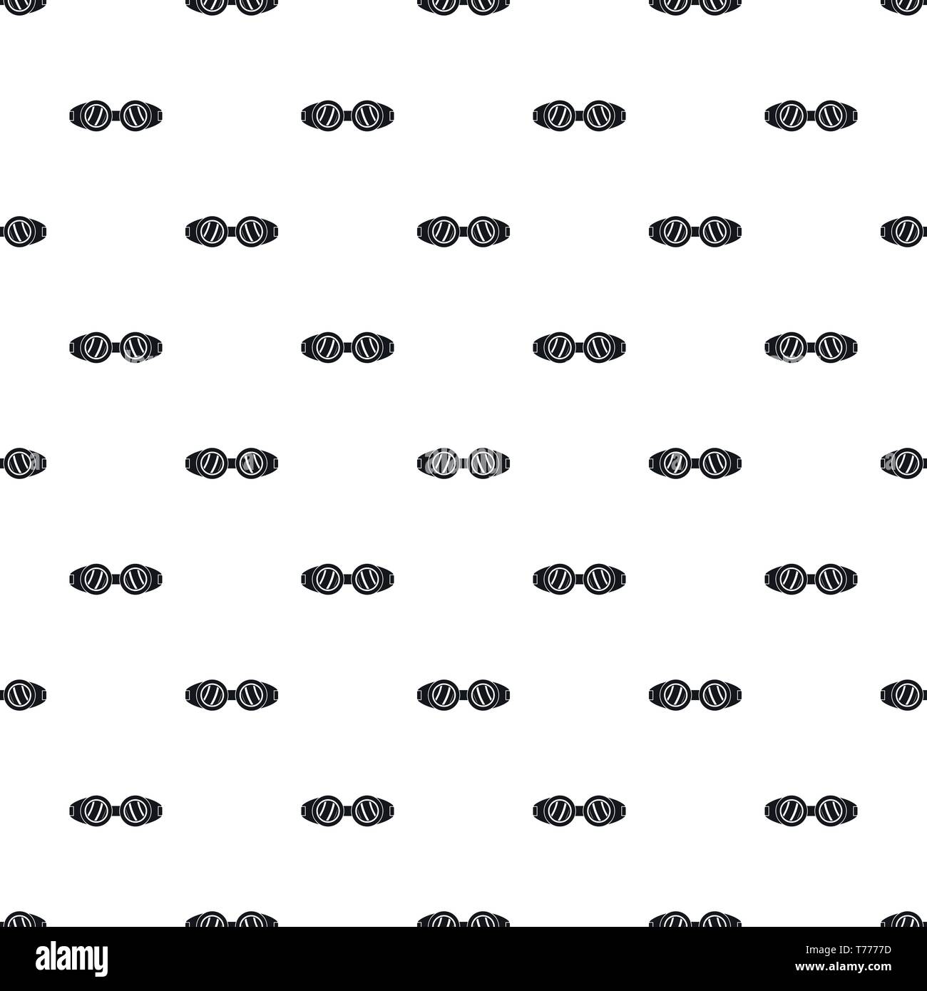 Welding glasses pattern seamless vector repeat geometric for any web design Stock Vector