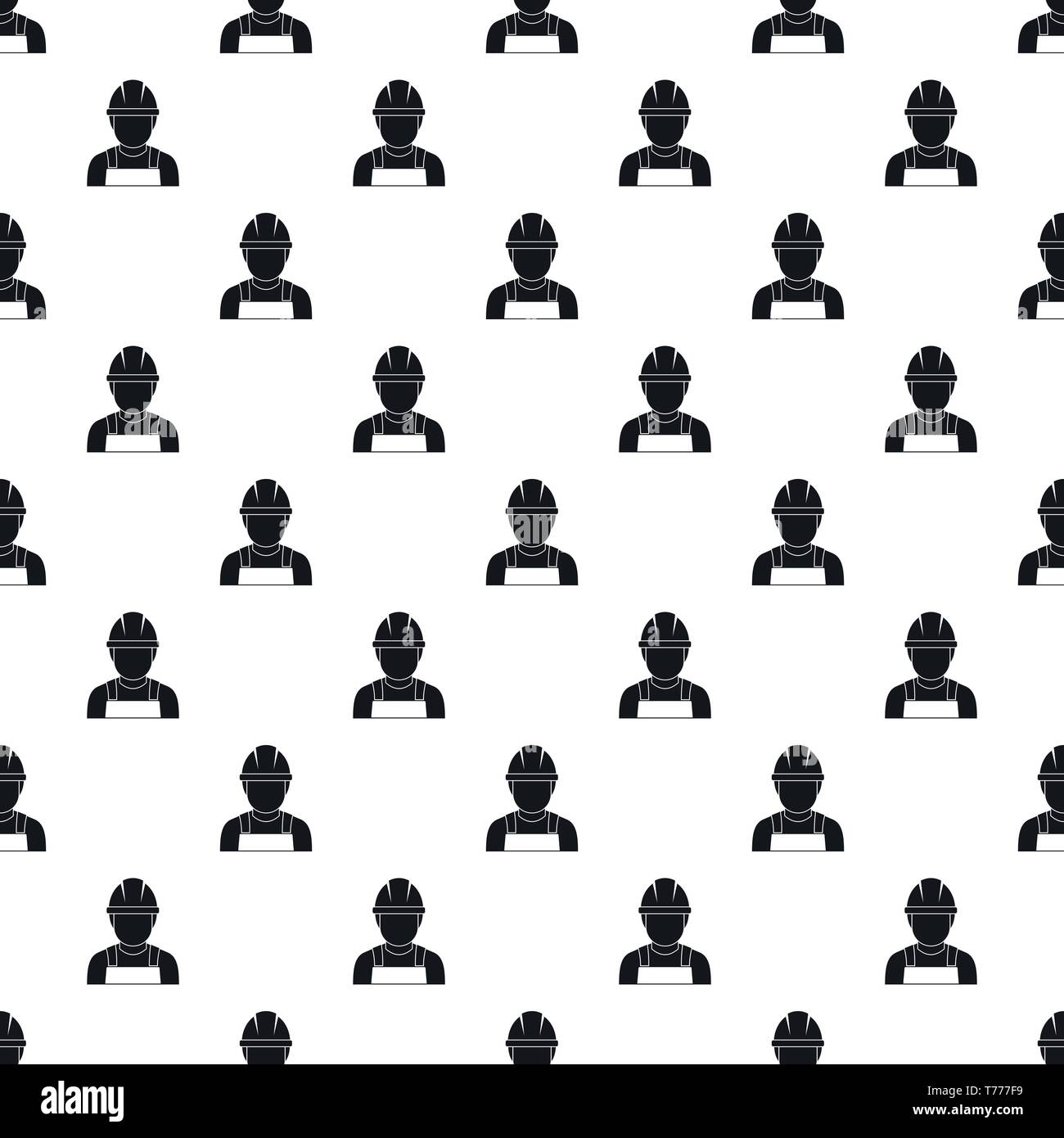 Welding man pattern seamless vector repeat geometric for any web design Stock Vector